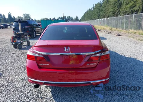 2016 Honda Accord Sport z USA, uszkodzony, nr VIN 1HGCR2F53GA122651